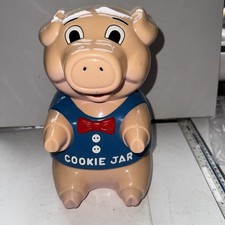 Oinking Pig Cookie Jar vintage 1990 original fun mental too Ltd 