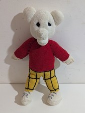 Hand knitted vintage rupert - vintage,