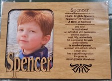 SPENCER Engraved 5"X7" Wood