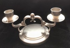 Mid Century Pewter Candlestick