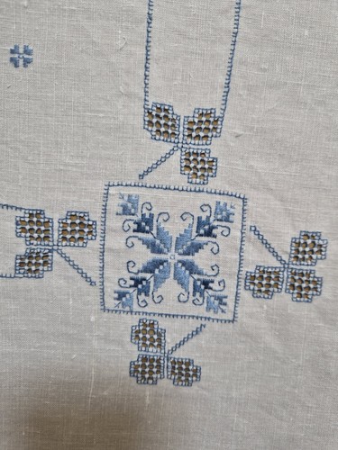Vintage lefkara linen - lefkara,