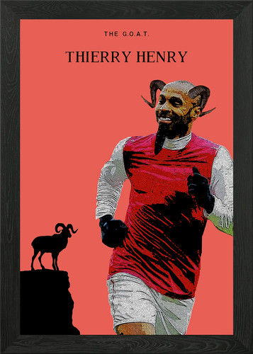 Thierry henry framed wall - henry, art