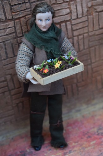 Dolls house miniature - , doll