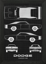 Dodge Charger 1969 Framed Wall