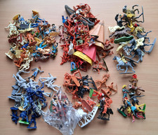Approx. 140 Cowboys, American Civil War and Native Americans Plastic Figures