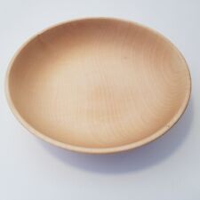 Sycamore art wood bowl dish wooden handcraft England natural finish timber 23cm
