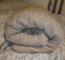DUNELM PREMIUM SOFT FLEECE HUGE BEIGE THROW RRP 45£ NOW ONLY 25£  FREE POSTAGE 