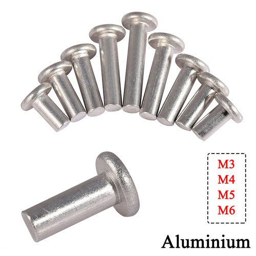 Solid aluminium flat head - solid,