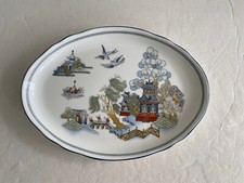 Wedgewood Chinese Legend Bone China Oval Trinket Tray Plate Made in England