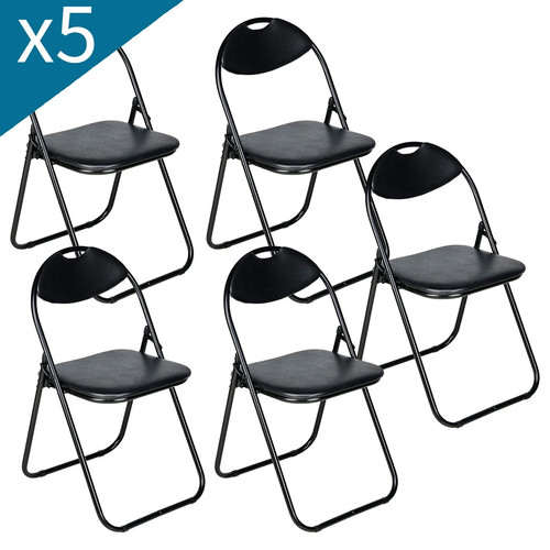 5pcs black foldable - black,