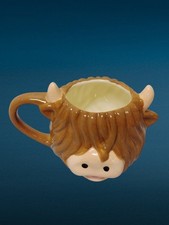 Highland Cow Ceramic Mug Cute