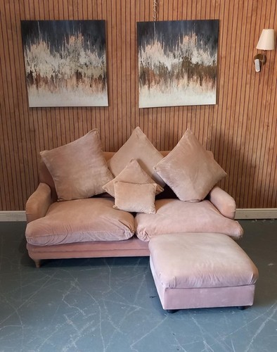 Loaf pink pudding sofa medium