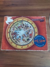 Vintage Jigsaw Puzzle Circular Alice In Wonderland Waddingtons 500 Pieces