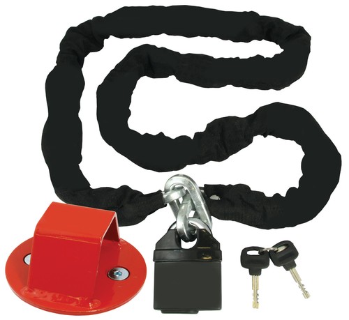 Motocross lock chain bolt - lock, in