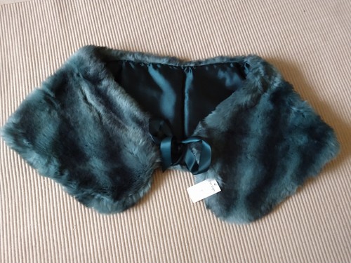 Green faux fur - faux,