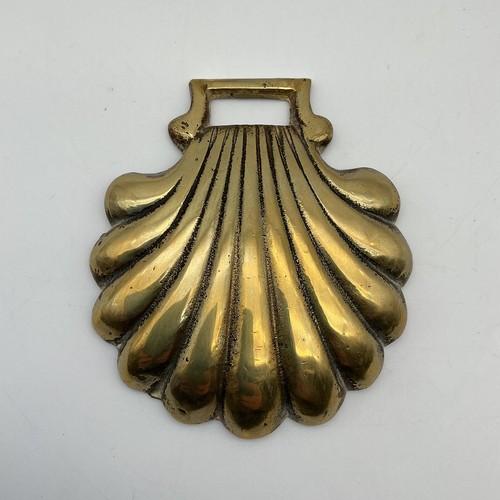 Antique horse brass medallion - horse,
