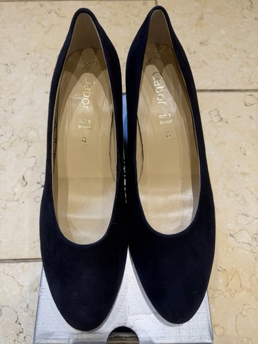 Gabor navy nubuck leather - gabor,
