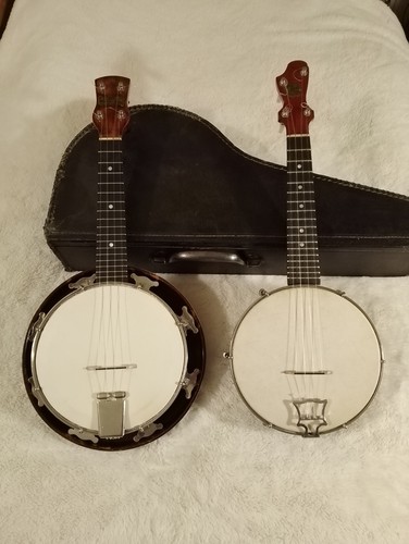 Two vintage banjo - banjo, ukuleles