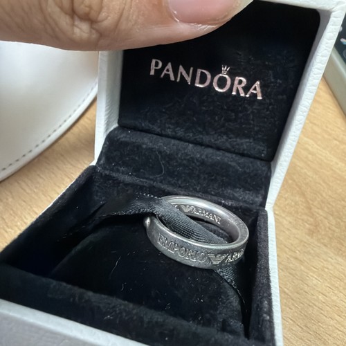 Emporio armani silver ring - silver,