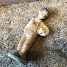 Nao by Lladro 01068 Boy with Football Figurine Wanna Play Series