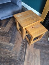 Next Nesting Tables Solid Oak Wood