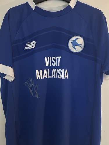 Signed cardiff city shirt - signed,