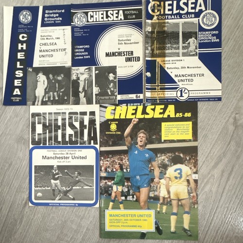 Chelsea man utd programmes - man,
