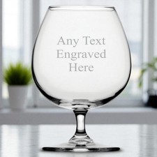Personalised Engraved Charante Large Brandy Glass 19.33oz (55cl)