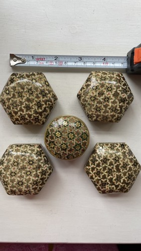 Ornate wooden boxes - wooden,