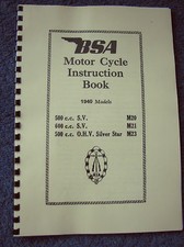 BSA M20 M21 M23 SILVER STAR