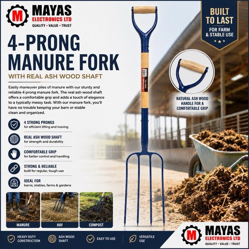 Muck out garden fork long - fork,
