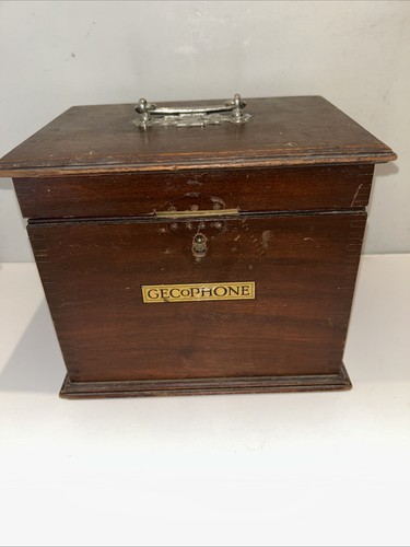Gecophone vintage wooden box - gecophone,