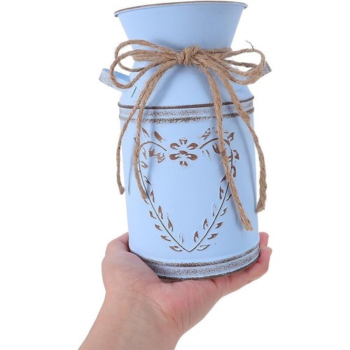 Metal vase shabby chic jug - vase,