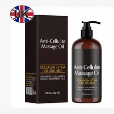 ANTI CELLULITE MASSAGE OIL Collagen + Stem Cell Firming Tightening Body Oil New!