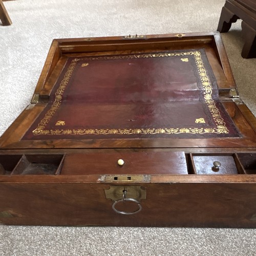 Antique walnut writing - walnut, slope
