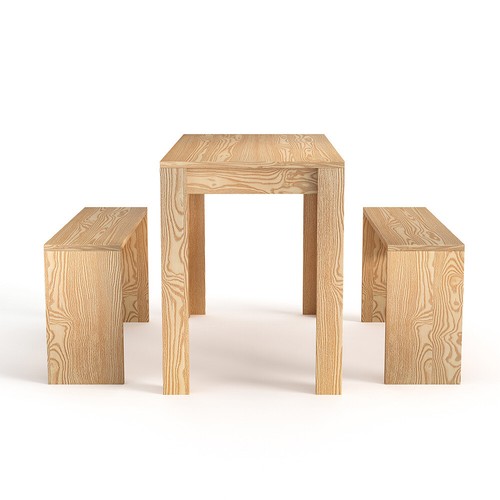 Pine wood kitchen dining - pine,