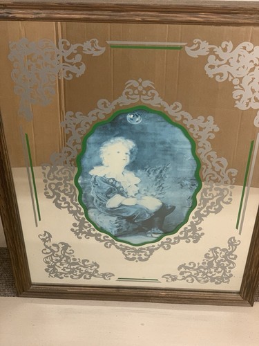 Vintage printed mirror - vintage,
