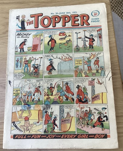 Original early topper comic - original,