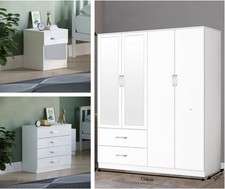 High Gloss White Bedroom