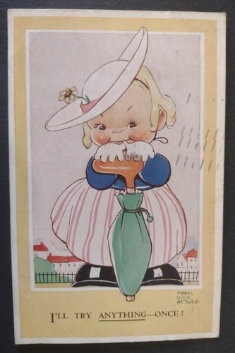 Mabel lucie attwell postcard - lucie,
