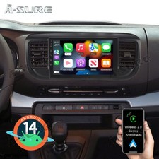 Android14 Apple CarPlay Stereo Radio GPS Sat Nav For Vauxhall Vivaro C 2019-2023