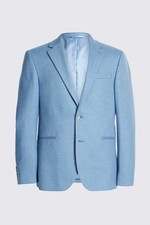 Moss Bros Slim Fit Duck Egg