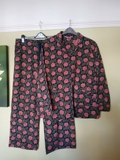 Seasalt 'Simple Stars Pyjamas' - Size 18 - New - Floral Design - Winter Weight