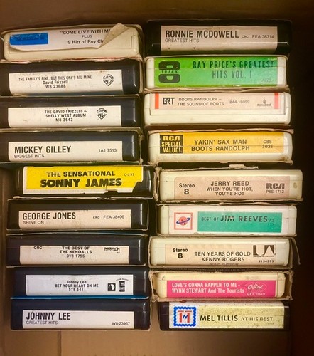 Eight track tapes lot - of, 18