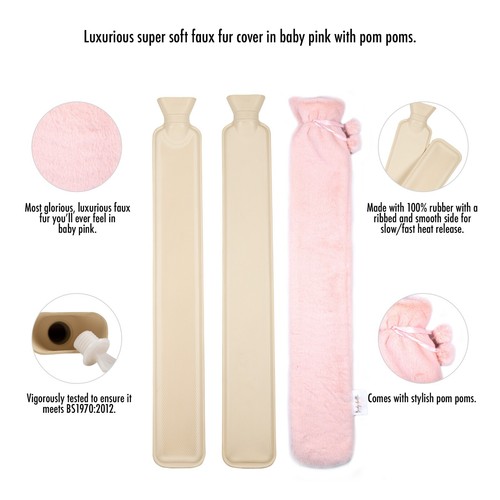 Hot water bottle with - water,