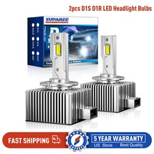 2pcs White LED Headlight Bulb