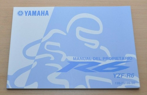 Yamaha yzf manual - yzf-r6, del