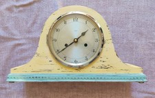 Enfield Mantel Clock Shabby Chic Style WORKING ORDER Vintage Oak Case