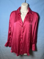 Zara Pink Satin Button-Up