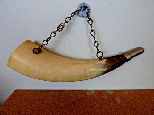 Antique french hunting horn - french,